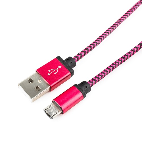 

Кабель интерфейсный USB 2.0 Cablexpert CC-mUSB2pe1m , AM/microBM 5P, 1м, нейлоновая оплетка, алюминиевые разъемы, CC-mUSB2pe1m