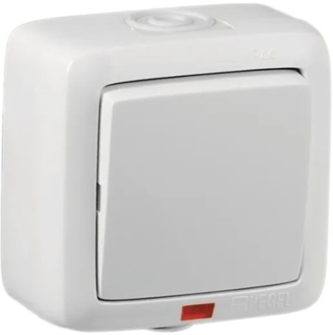 Изображение товара Выключатель одноклавишный HEGEL ВА16-212 для управления освещением