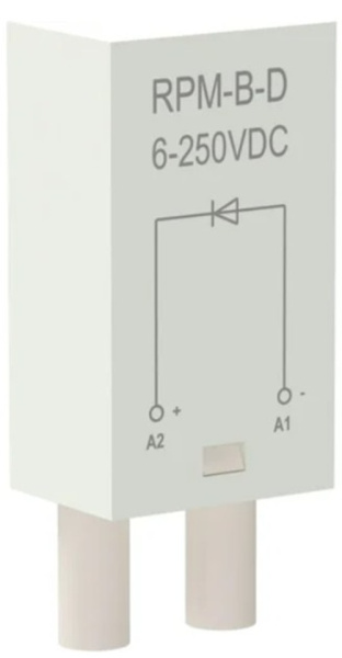 Изображение товара Модуль защитный ONI RPM-B-D-DC6-250V для реле IP20 надежная защита