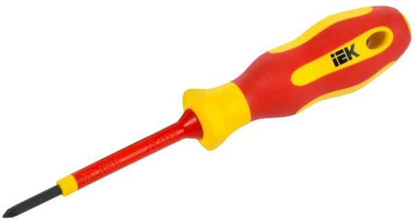 Изображение товара Отвертка IEK A2L5-SC30-T2-PH-00-060, PH0, диэлектрическая, сталь, 1 шт