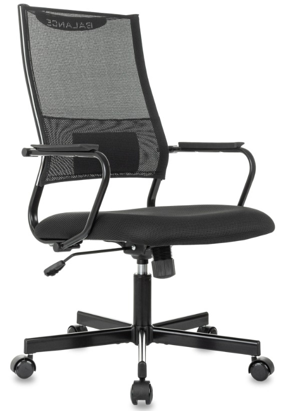 

Кресло Бюрократ CH Balance руководителя, черный Elastic-102 TW-11 сетка/ткань крестов. металл черный, CH Balance