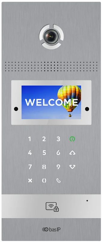 Вызывная панель BAS-IP AA-12FTI Silver IP многоабонентская