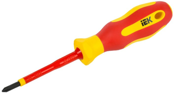 Изображение товара Отвертка IEK A2L5-SC30-T2-PH-10-080 с намагниченным наконечником и диэлектрическим покрытием