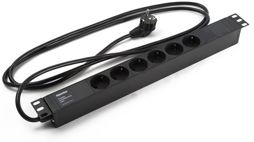 Изображение товара Блок розеток Hyperline SHE19-6SH-2.5EU