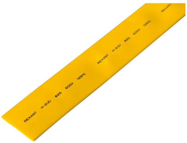 Изображение товара Термоусадочная трубка Rexant 22-5002 желтая 1 м