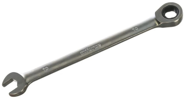 Изображение товара Трещоточный ключ Inforce 06-05-81 10 мм дл 210 мм прочная сталь