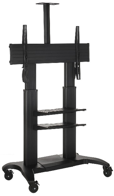 

Стойка мобильная ONKRON TS2811 на 1 ТВ, 60-100" от 200х200 до 1000х600, 2 регулируемые полки, макс. нагр 136.4кг, высота 1400-1725мм, кабель-канал, че, TS2811