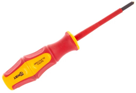 

Отвертка КВТ 79776 диэлектрическая PH-FL1х80 серия ПРОФИ, 79776