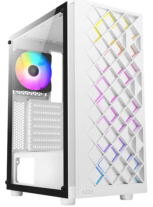 

Корпус ATX Azza spectra CSAZ-280W белый, без БП, боковая панель из закалённого стекла, 2xUSB2.0, USB3.0, audio, spectra