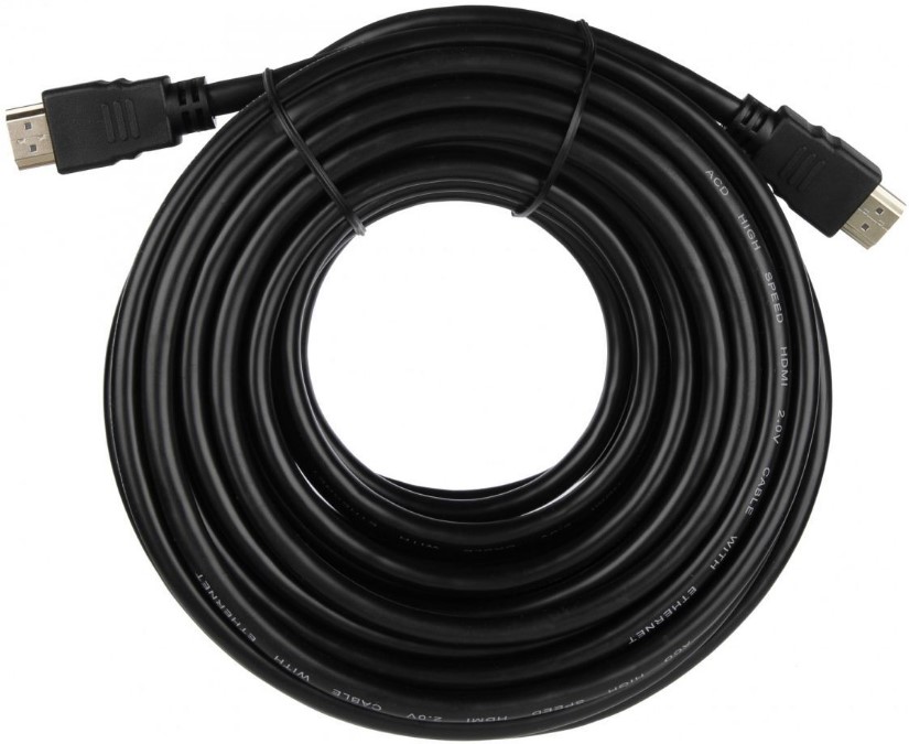 

Кабель ACD ACD-DHHM2-10M HDMI 2.0, Golden Plated,19m/19m, Черный, 10м (742279), ACD-DHHM2-10M