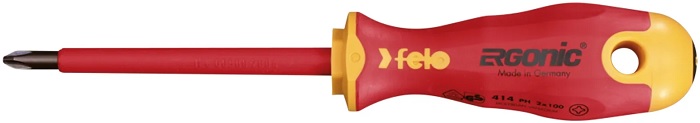 

Отвертка диэлектрическая Felo 41420390 Ergonic крестовая PH 2X100, 41420390