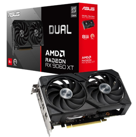 фото Видеокарта ASUS Radeon RX 9060 XT DUAL (DUAL-RX9060XT-8G) в Уфе
