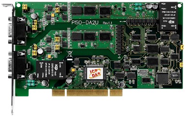 

Плата ICP DAS PISO-DA2U CR Universal PCI, Isolated 12-bits AO board Includes two CA-PC09M D-Sub connectors, PISO-DA2U CR