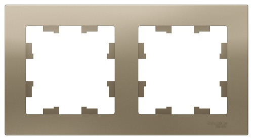 

Рамка Schneider Electric ATN000502 AtlasDesign, 2-постовая, универсальная, шампань, ATN000502