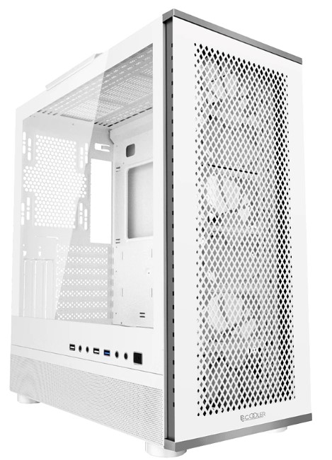 

Корпус eATX PCCooler ME200 без БП, боковая панель из закалённого стекла, USB 3.0, 2*USB 2.0, ME200
