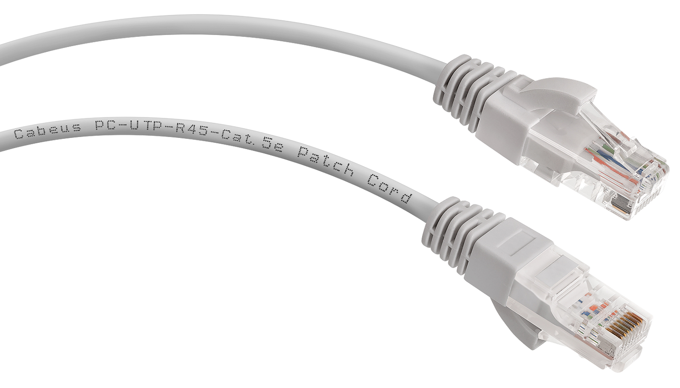 фото Кабель патч-корд U/UTP 5e кат. 0.15м.  Cabeus PC-UTP-RJ45-Cat.5e-0.15m