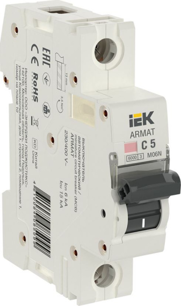 фото Автоматический выключатель  IEK AR-M06N-1-C005 в Перми