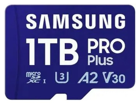Изображение товара Карта памяти Samsung PRO Plus 1024 ГБ Micro SDXC UHS‑I C10 U3 V30 A2