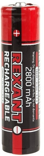 

Аккумулятор Rexant 30-2030-05 Li-ion 18650, 3,7В, 2800мАч, с платой защиты, высокий контакт, 1 шт, блистер, 30-2030-05