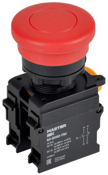 Кнопка IEK MI-BG60-11M-3-21-K04