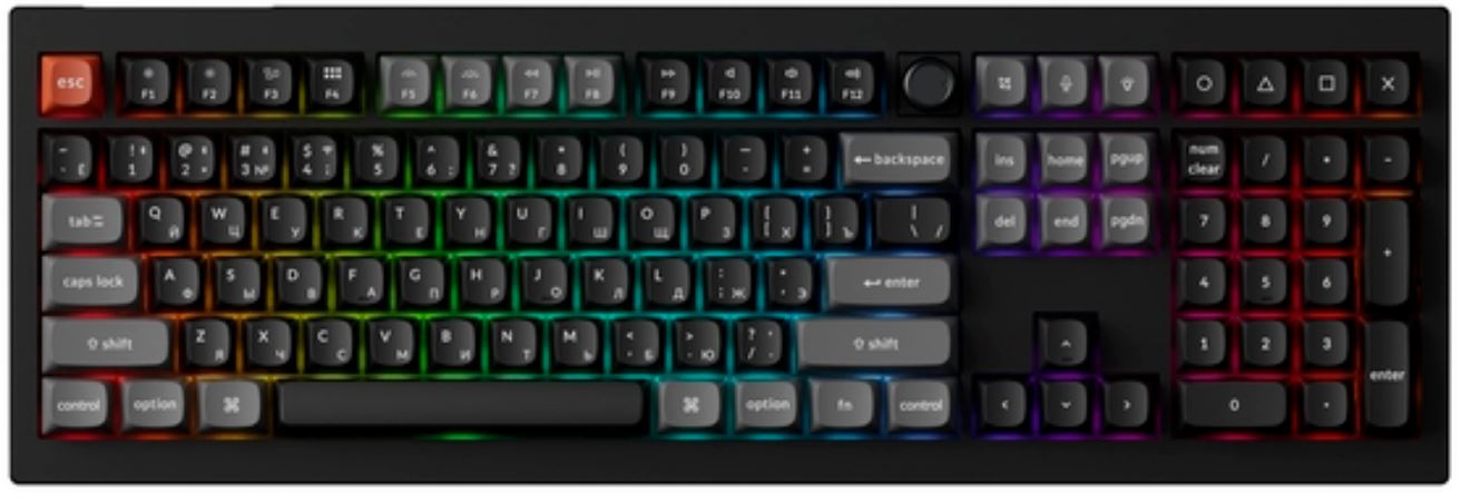 

Клавиатура Keychron V6 Ultra V6U-D4-RU Black, Banana св., V6 Ultra