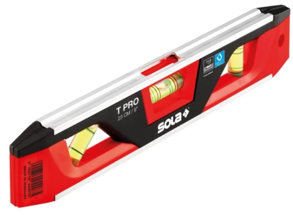 Изображение товара Уровень SOLA 01430701 пузырьковый с магнитом и V-образной поверхностью