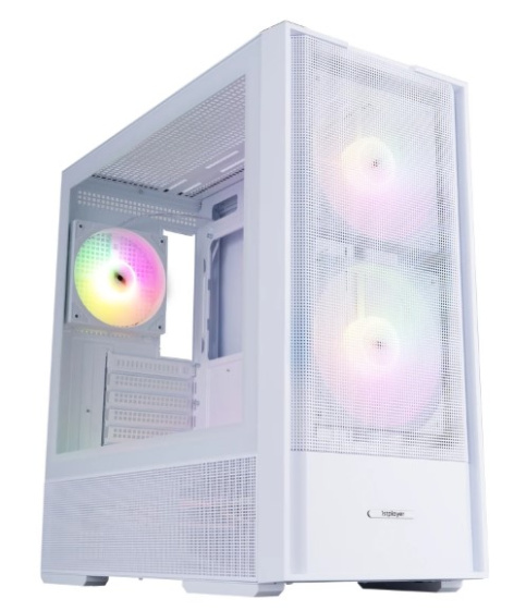 Изображение товара Корпус ATX 1STPLAYER AU7 ARGB White стильный с подсветкой для ПК