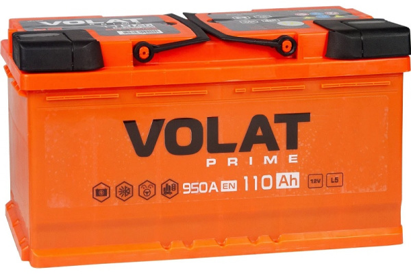 Изображение товара Автомобильный аккумулятор VOLAT VP1101 Prime 110Ач 12В длительный срок службы