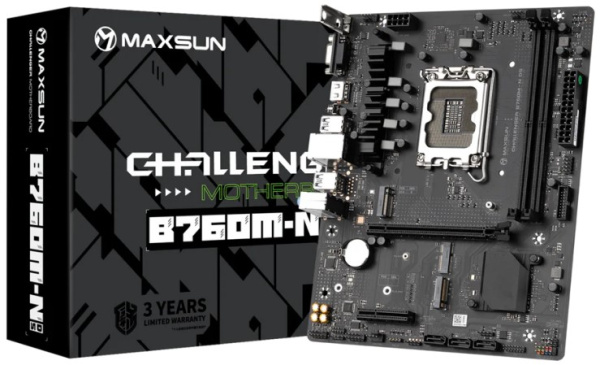 Изображение товара Материнская плата MAXSUN MS-Challenger B760M D5 WIFI для Intel LGA1700