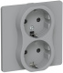 фото Розетка двухместная с заземлением  IEK FI-R24C-16-1-K03 в Санкт-Петербургe