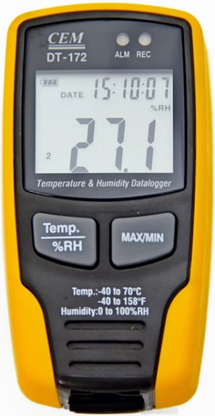 

Даталоггер CEM DT-172 CEM 480298 регистратор температуры и влажности, DT-172
