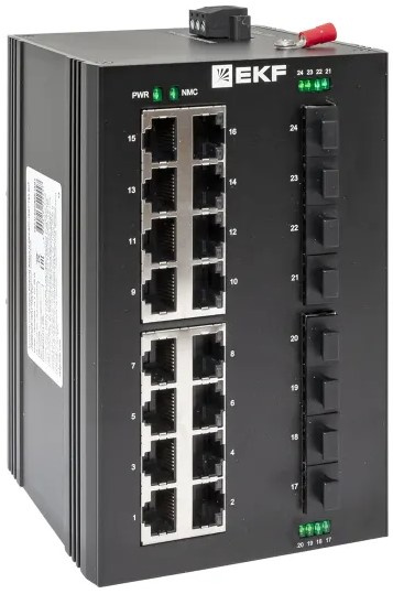 фото Коммутатор промышленный неуправляемый EKF TSX-U-8GX/SFP-16GT в Екатеринбурге