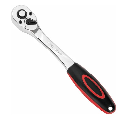 

Ключ Deli DL2422 трещотка 3/8" длина 200мм, 72 зуба, шестерня Cr-Mo, быстросъемная, DL2422