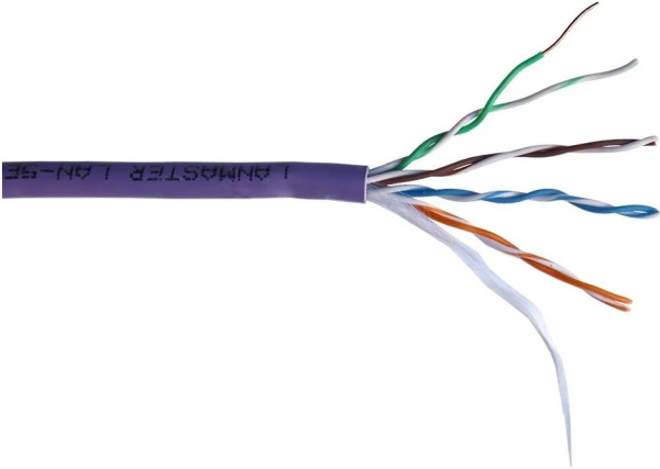 Изображение товара Кабель витая пара Lanmaster LAN-5EUTP-PT-LSZH-VI