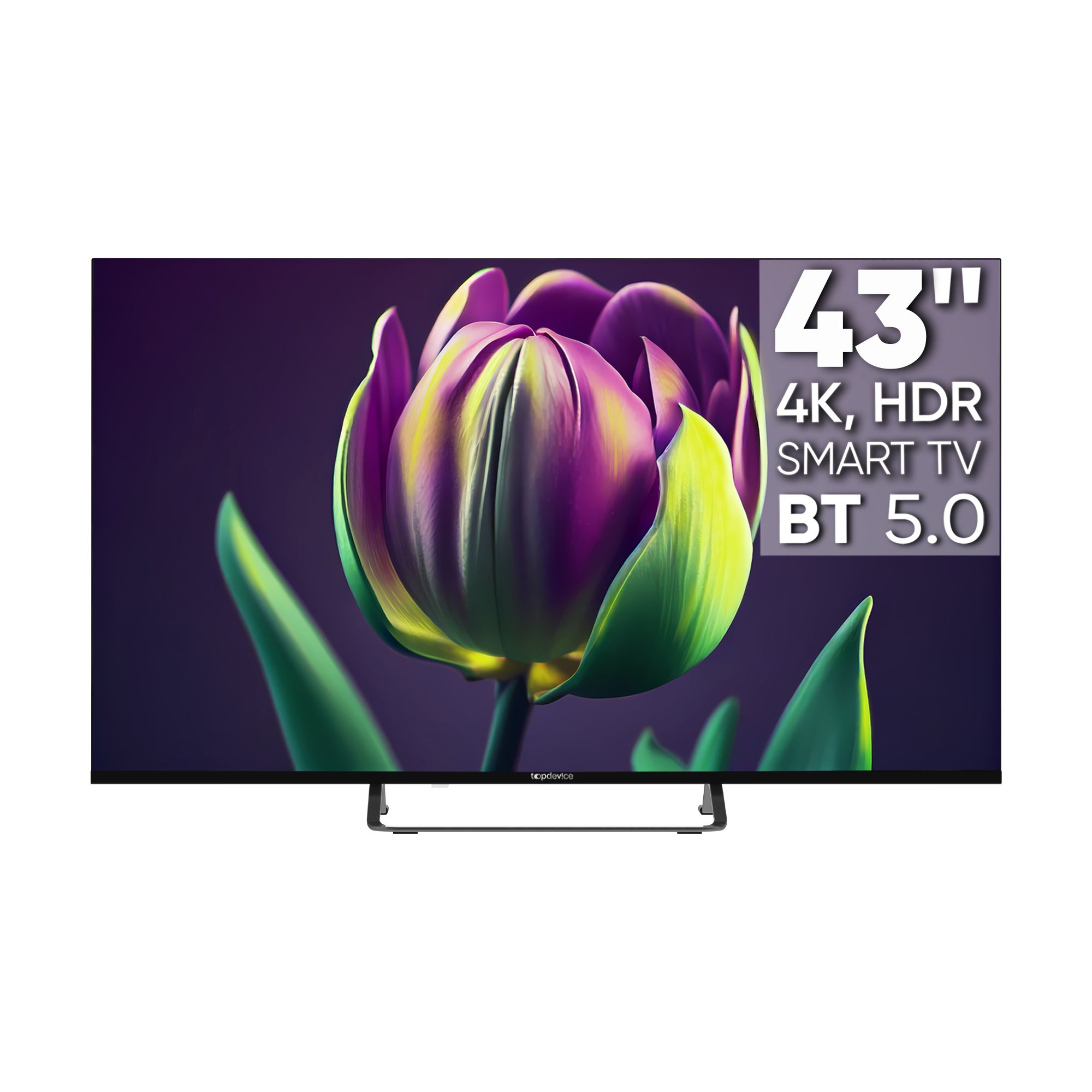 

Телевизор TopDevice TDTV43CS06U_BK Frameless UHD ready/T2/S2/CI+/Dolby/AAC/Android 11 Smart (1/16Gb)/black, BT, 2 пульта, TDTV43CS06U_BK