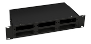 фото Кросс оптический стоечный Cabeus FO-CS-19-6FP-BK