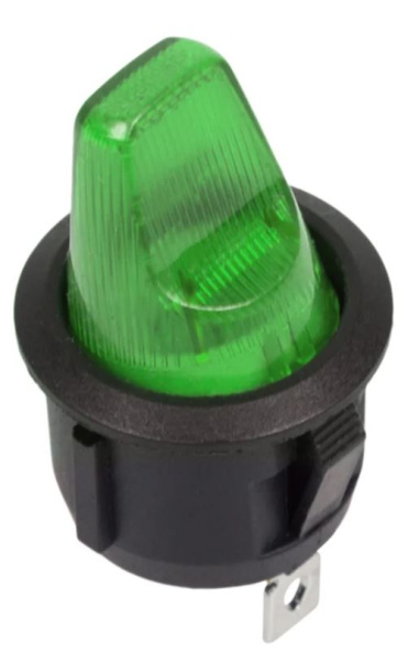 Изображение товара Выключатель Rexant 36-2593 клавишный круглый 12V 16А с подсветкой