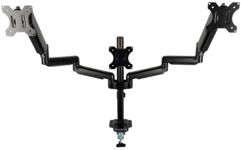 

Кронштейн для монитора Filum FL-DMG003TB черный, три монитора, VESA: 75/100, 10-32 дюйма, до 10 кг, FL-DMG003TB