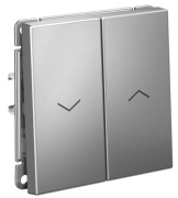 фото Выключатель двухклавишный Systeme Electric GAL000919S