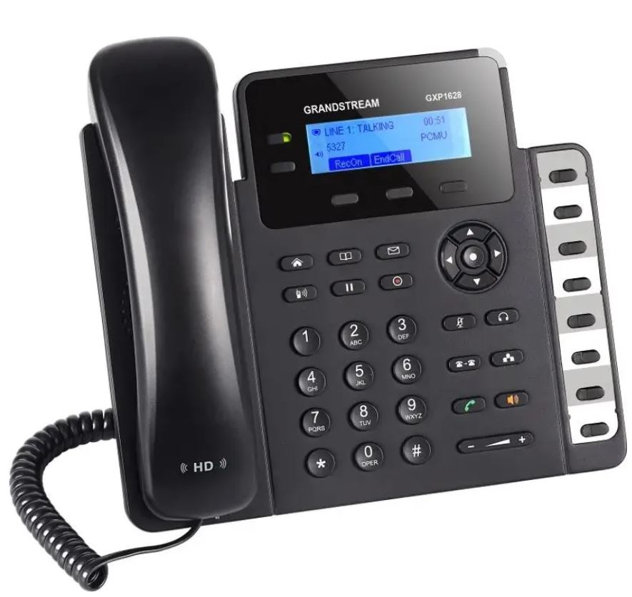 

Телефон VoiceIP Grandstream GXP-1628 2 линии с двухцветными LED, 2 SIP-аккаунта, до 2 call appearance, двойные сетевые порты 1Гбит со встроенным PoE,, GXP-1628