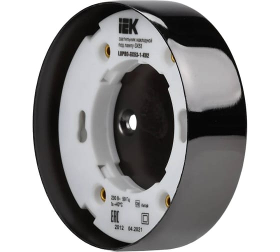 

Светильник IEK LUPB0-GX53-1-K02 накладной под лампу GX53 черный, LUPB0-GX53-1-K02