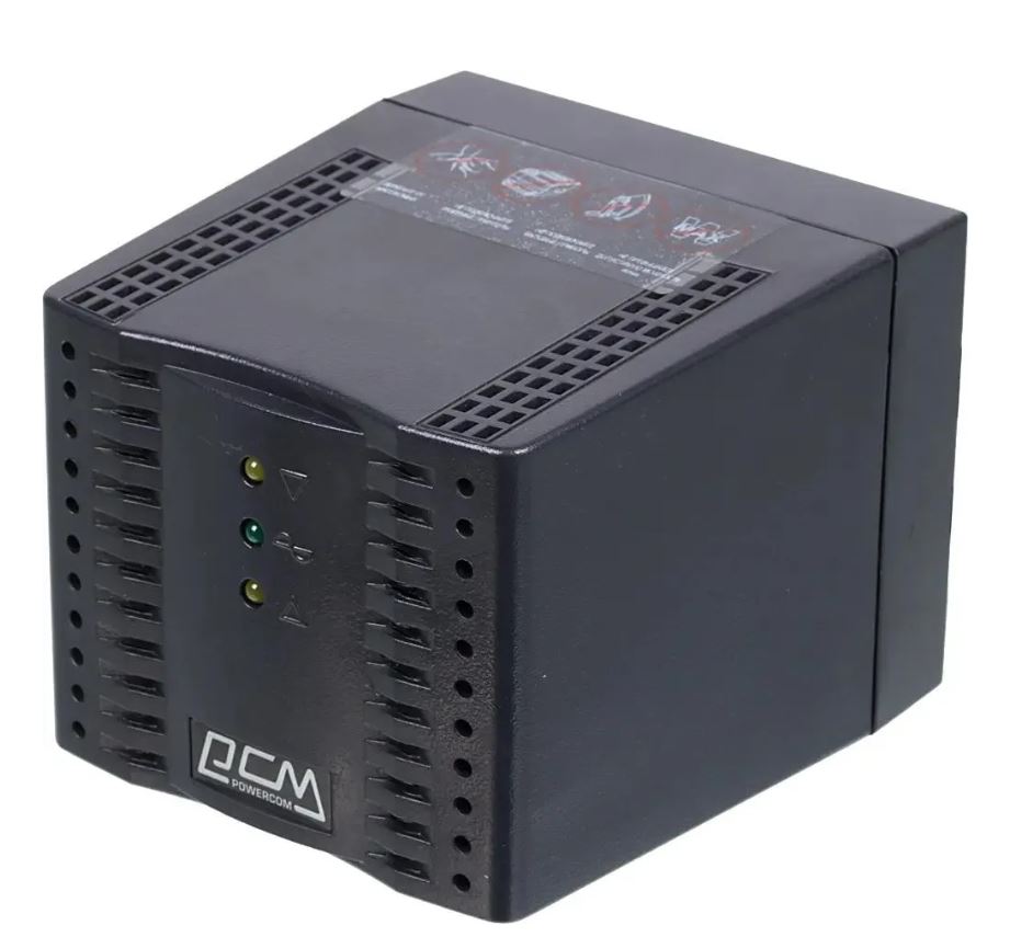 

Стабилизатор Powercom TCA-1200 Tap-Change, 1200VA/600W, TCA-1200