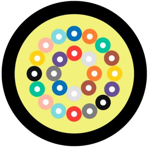 

Кабель волоконно-оптический 50/125, 24 волокна TELCORD FK-D-IN/OUT-504-24-HFFR-BK распределительный (Distribution), универсальный (IN/OUT), MM (OM4),, FK-D-IN/OUT-504-24-HFFR-BK