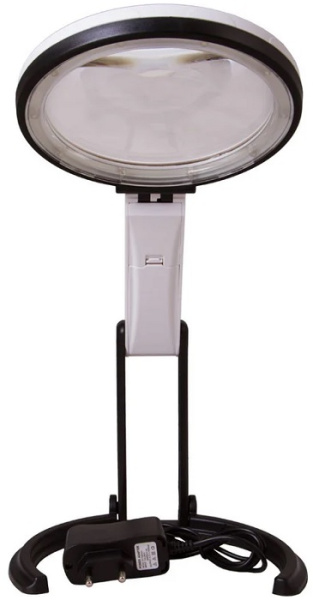 Изображение товара Настольная лупа Levenhuk Zeno Desk D7 с подсветкой 120 мм 2-5 крат