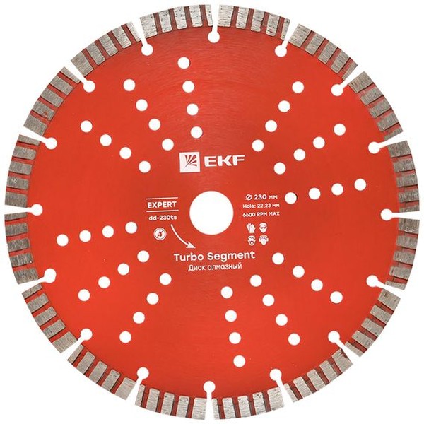 

Диск алмазный EKF dd-230ts Turbo Segment (230х22.23 мм) Expert, dd-230ts
