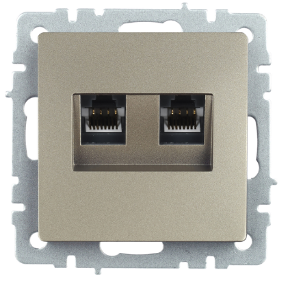 фото Розетка компьютерная двойная IEK BR-K20-1-K37 в Челябинске