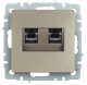 фото Розетка компьютерная двойная IEK BR-K20-1-K37 в Уфе