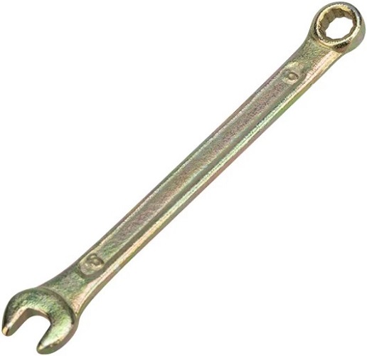 

Ключ комбинированный Rexant 12-5801-2 6мм, желтый цинк, 12-5801-2