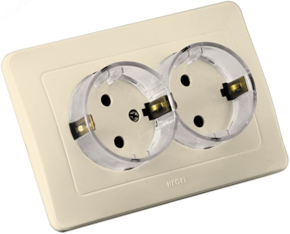 Изображение товара Розетка с заземлением HEGEL РС16-381-01 для безопасного электросоединения