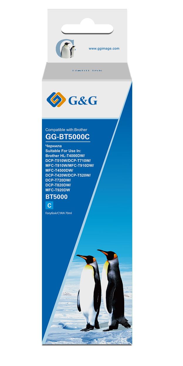 

Чернила G&G GG-BT5000C ДЛЯ BROTHER HL-T4000DW, DCP-T510W, DCP-T710W, MFC-T810W, MFC-T910DW, MFC-T4500DW, DCP-T420W, DCP-T520W, DCP-T720DW, DCP-T820DW,, GG-BT5000C